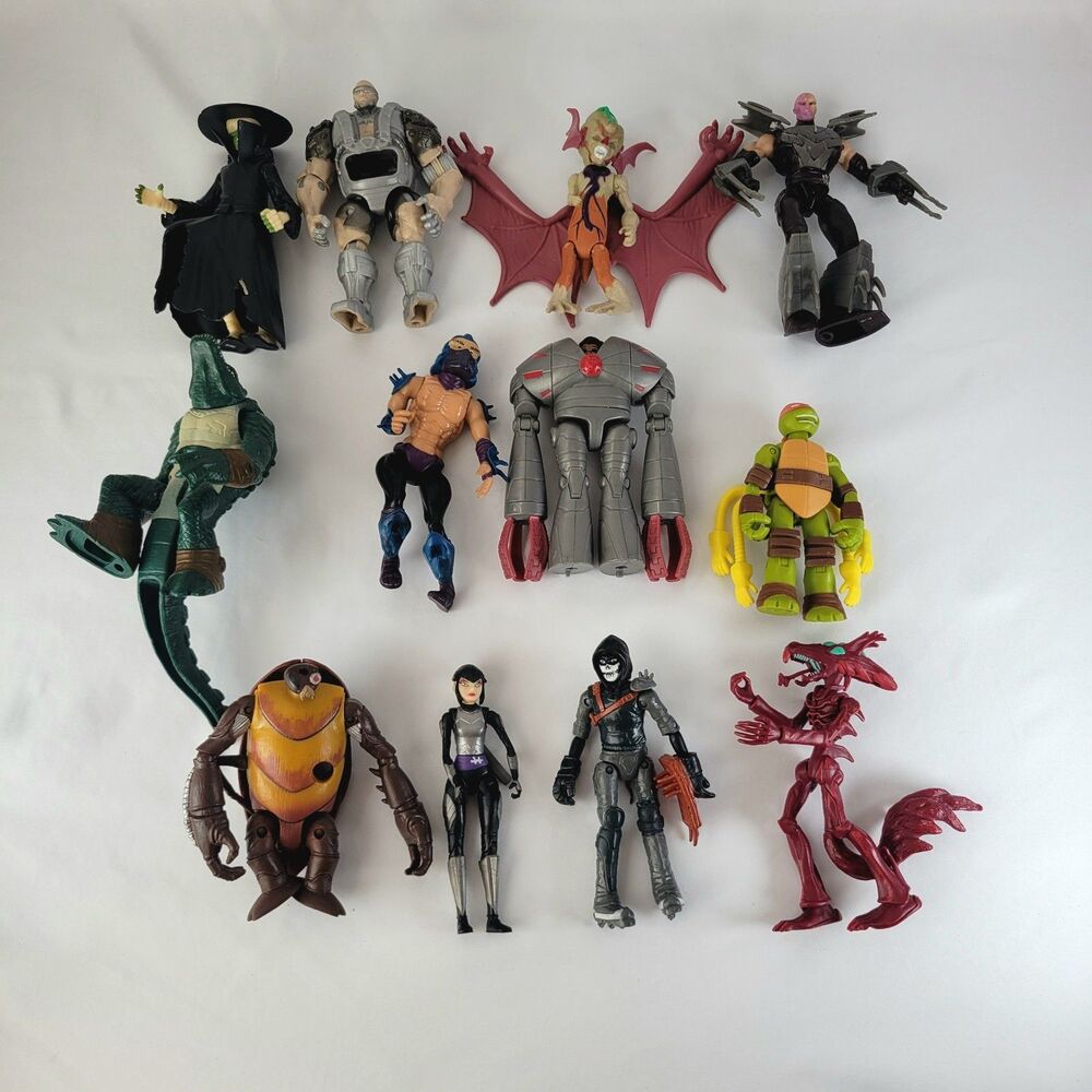 TMNT 2013 Figures Shredder Karai Casey Leatherhead Mutant Ninja Turtles Lot 12